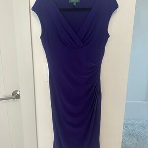 Ralph Lauren Deep Purple Midi Dress
